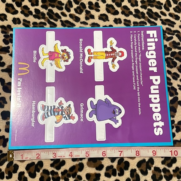 2015 MCDONALDS Finger Puppets Set 💜 Grimace Birdie Hamburglar Happy Meal Kids - Picture 7 of 15